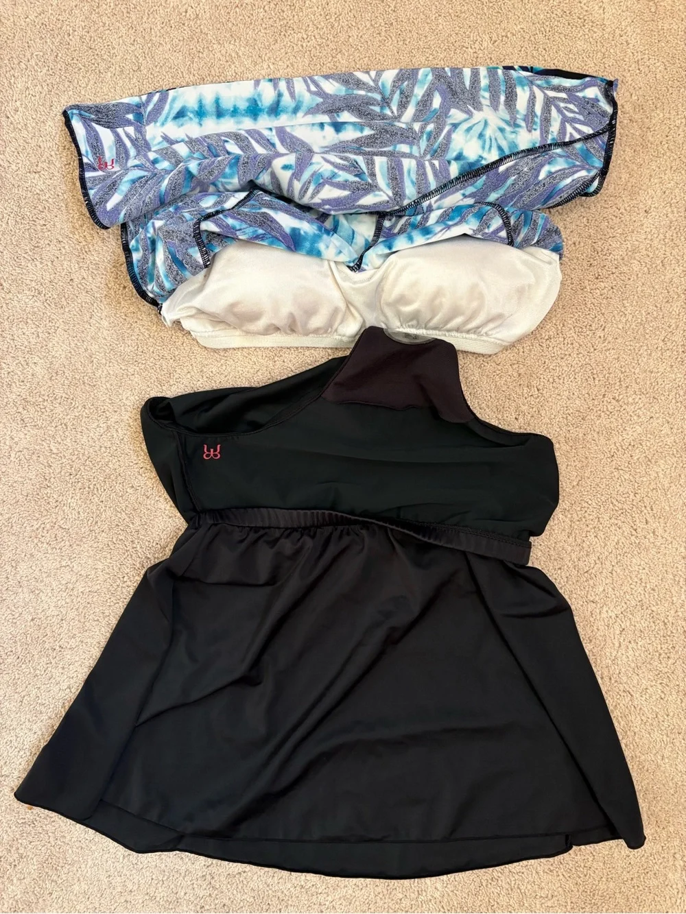Ruby Ribbon Bora Bora Slimming Tankini Swim Set #1486 Tropical Delight EUC